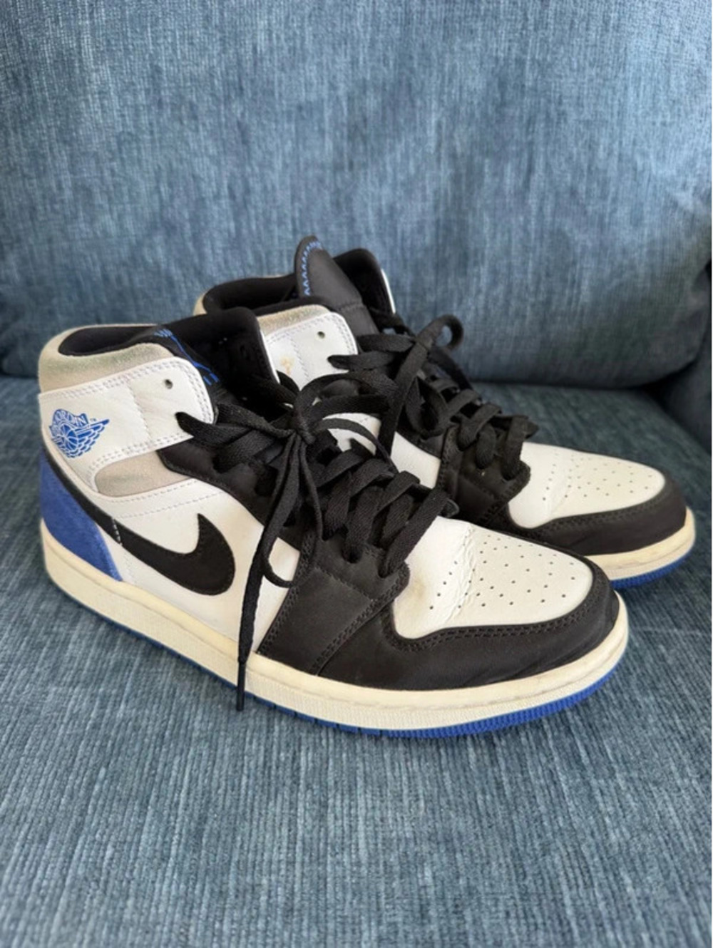 Air Jordan 1 Mid SE 'Royal Black Toe' Size Men's 8